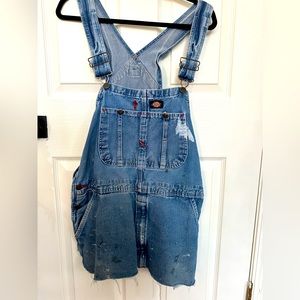 Vintage Destroyed Dickies Overall Dress